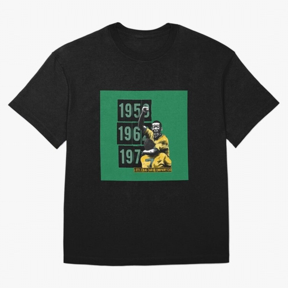 Football King Pele 3 Classic T-Shirt Mark Global Football Passion for FIFA World Cup 2026, Made for Messi, Neymar and Mbappe, France and Portugal, Sports Nostalgia, International Competition, Famous Players and Unforgettable Victories; Created for