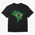 Map of Brazil (Brasil) Classic T-Shirt Celebrate Fan Culture around the FIFA World Cup 2026 Group Stage Journey through Haaland and Mbappe Highlights, Brazil Pride, Football History, Final Match Energy, Crowd Noise and Once in a Lifetime Moments;