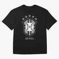 BRASIL NATIONAL FOOTBALL TEAM LOGO Oversized T-Shirt Fuel Match Day Hype around FIFA World Cup 2026, CR7, England and Germany, Champion Mindset, Group Stage Buzz, Knockout Tension and Passionate Fan Culture; Made for Die Hard Supporters, Soccer
