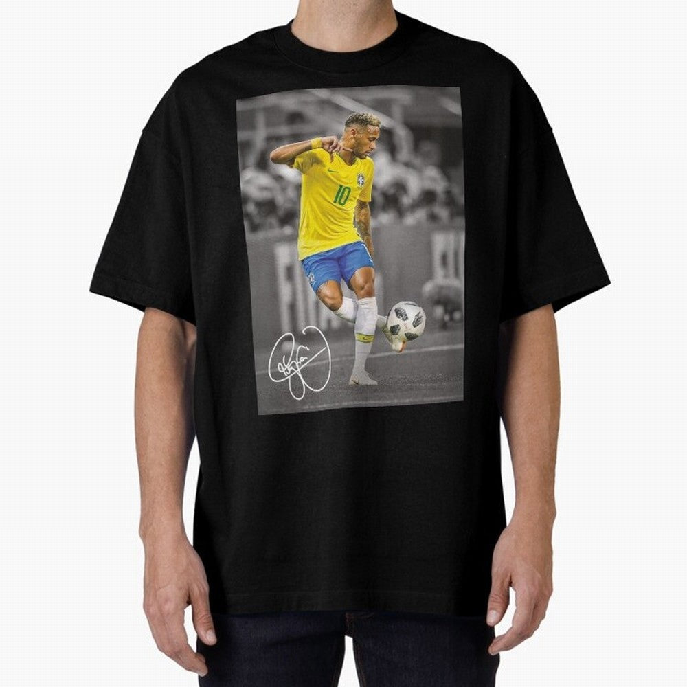 Neymar Premium T-Shirt Show Up for the Glory of Match Day Hype around FIFA World Cup 2026, CR7 and Messi, Portugal, Spain and Germany, Vintage Soccer Flavor, Modern Football Stars, National Flags and Final Night Emotion; Made for Die Hard