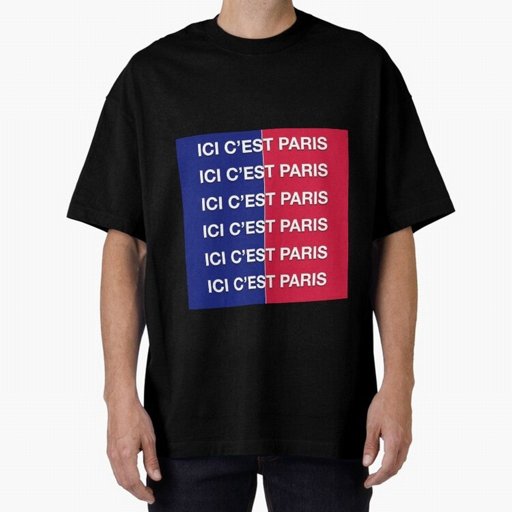 ICI C'EST PARIS Premium T-Shirt Feel the Heartbeat of FIFA World Cup 2026 USA Canada Mexico Spirit, with Brazil, Mbappe, Match Day Excitement, Supporter Culture, Golden Goals and Global Football Passion; Perfect for Fans, Collectors, Family