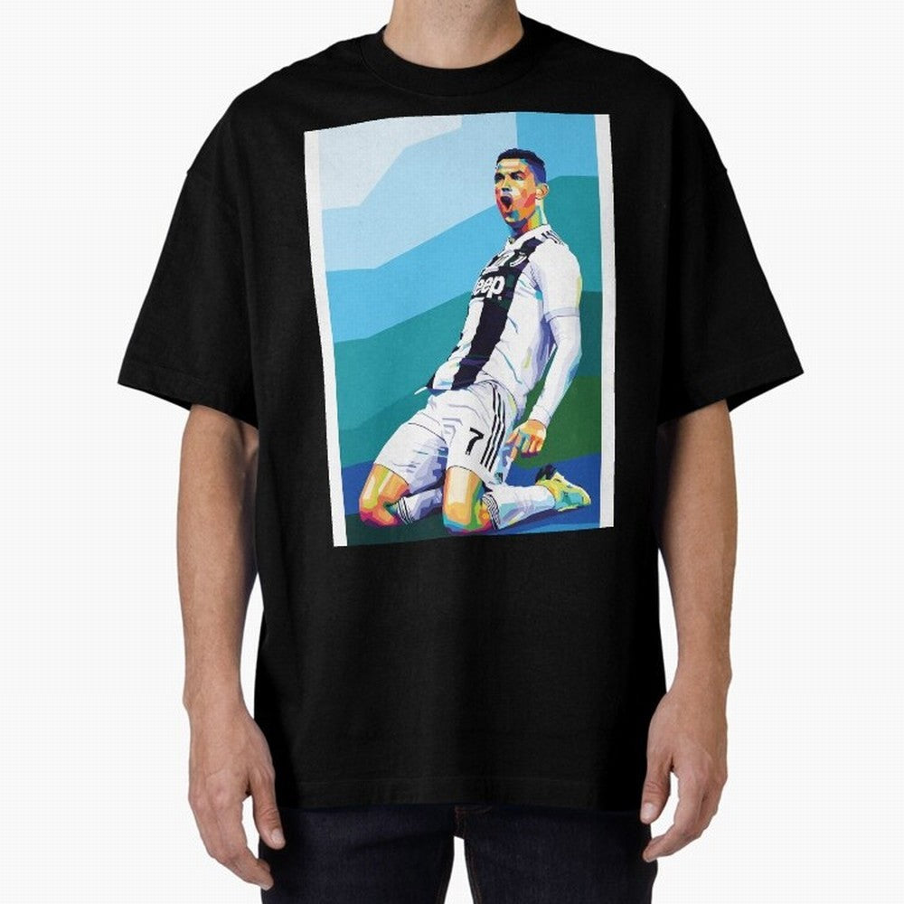 Cristiano Ronaldo Celebration Pop Art Graphic T-Shirt Honor the Football Icons of FIFA World Cup 2026 USA Canada Mexico Spirit, Celebrating Germany, Messi, Neymar and Mbappe, Stadium Memories, Football Loyalty, International Chants and Championship