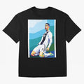 Cristiano Ronaldo Celebration Pop Art Graphic T-Shirt Honor the Football Icons of FIFA World Cup 2026 USA Canada Mexico Spirit, Celebrating Germany, Messi, Neymar and Mbappe, Stadium Memories, Football Loyalty, International Chants and Championship