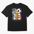 2026 Soccer World Cup Football Design Classic T-Shirt Bring a Vintage Feel to FIFA World Cup 2026 USA Canada Mexico Built around Neymar, Haaland and Cristiano Ronaldo, England and Germany Energy, Retro Football Energy, Iconic Rivalries, Trophy