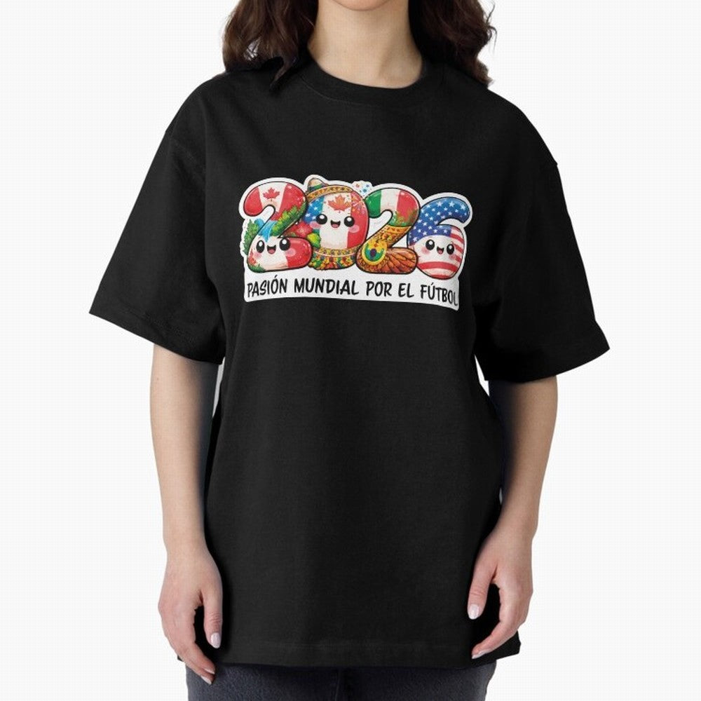 World Football Passion 2026 Classic T-Shirt Capture Stadium Memories from Match Day Hype around FIFA World Cup 2026 Group Stage, Messi, CR7 and Mbappe, Germany, Global Supporter Spirit, Legendary Goals, National Colors and Tournament Celebration;
