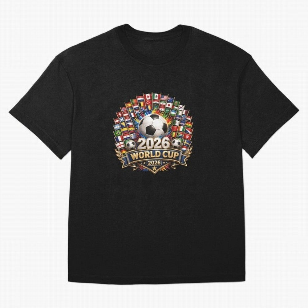 World Cup 2026, Soccer Tournament, 2026 Retro World Cup, Usa Canada Mexico Football Classic T-Shirt Unlock the FIFA World Cup 2026 Group Stage Journey through Mbappe and Neymar Highlights, Brazil Pride, Stadium Chants, National Pride, Trophy Dreams