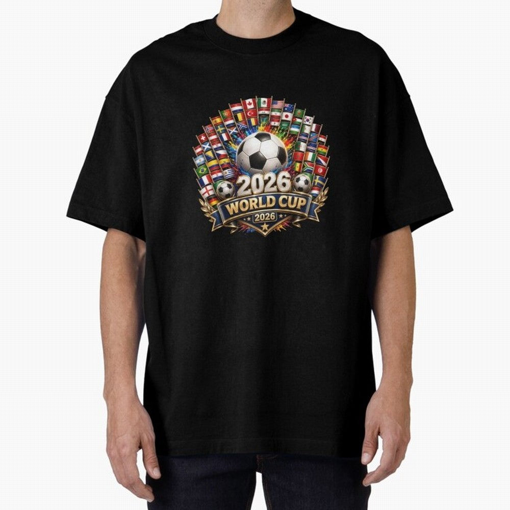 World Cup 2026, Soccer Tournament, 2026 Retro World Cup, Usa Canada Mexico Football Classic T-Shirt Unlock the FIFA World Cup 2026 Group Stage Journey through Mbappe and Neymar Highlights, Brazil Pride, Stadium Chants, National Pride, Trophy Dreams