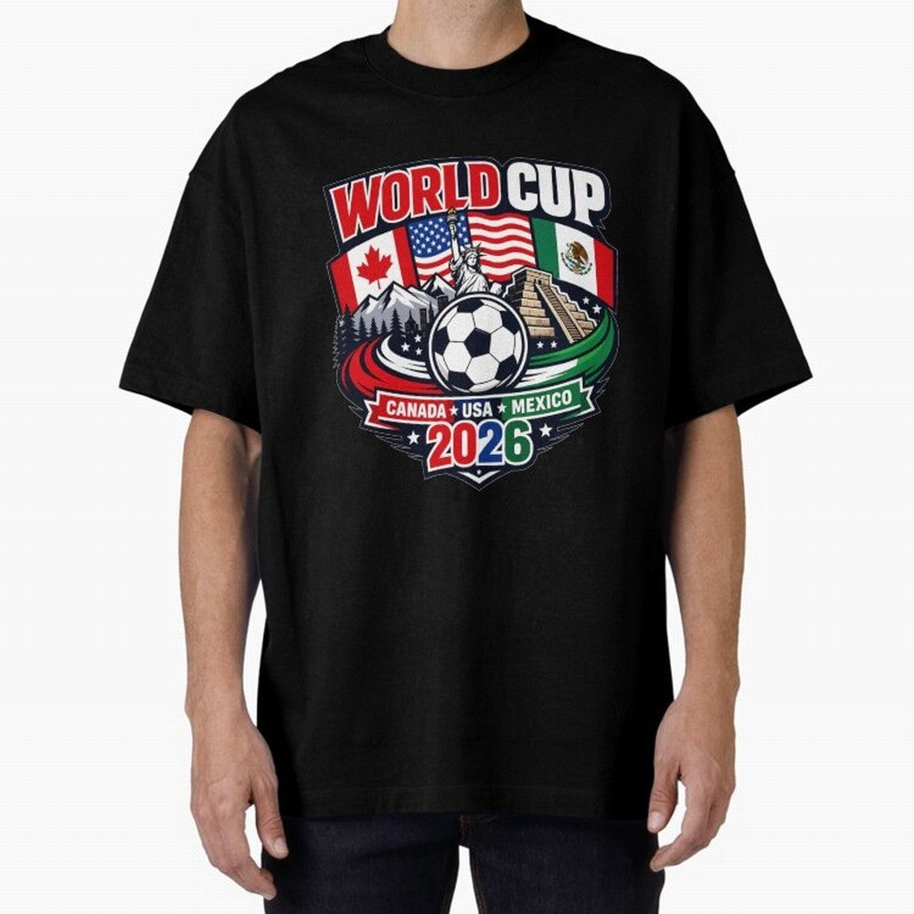 FIFA World Cup 2026 Classic T-Shirt Fuel the Hype around Global Football Passion for FIFA World Cup 2026 Group Stage, Centered on Cristiano Ronaldo, Spain, Classic Soccer Heritage, Championship Pressure, Fan Loyalty and International Pride; Perfect