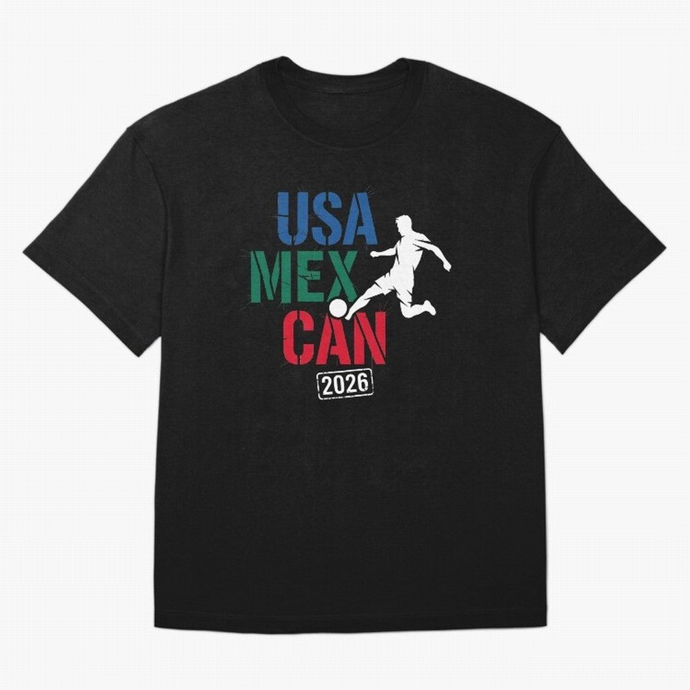 2026 Soccer Player USA Canada Mexico 26 Dark Classic T-Shirt Honor the Football Icons of Global Football Passion for FIFA World Cup 2026 Group Stage, with Messi, Brazil, Portugal and Argentina, Vintage Soccer Flavor, Modern Football Stars, National