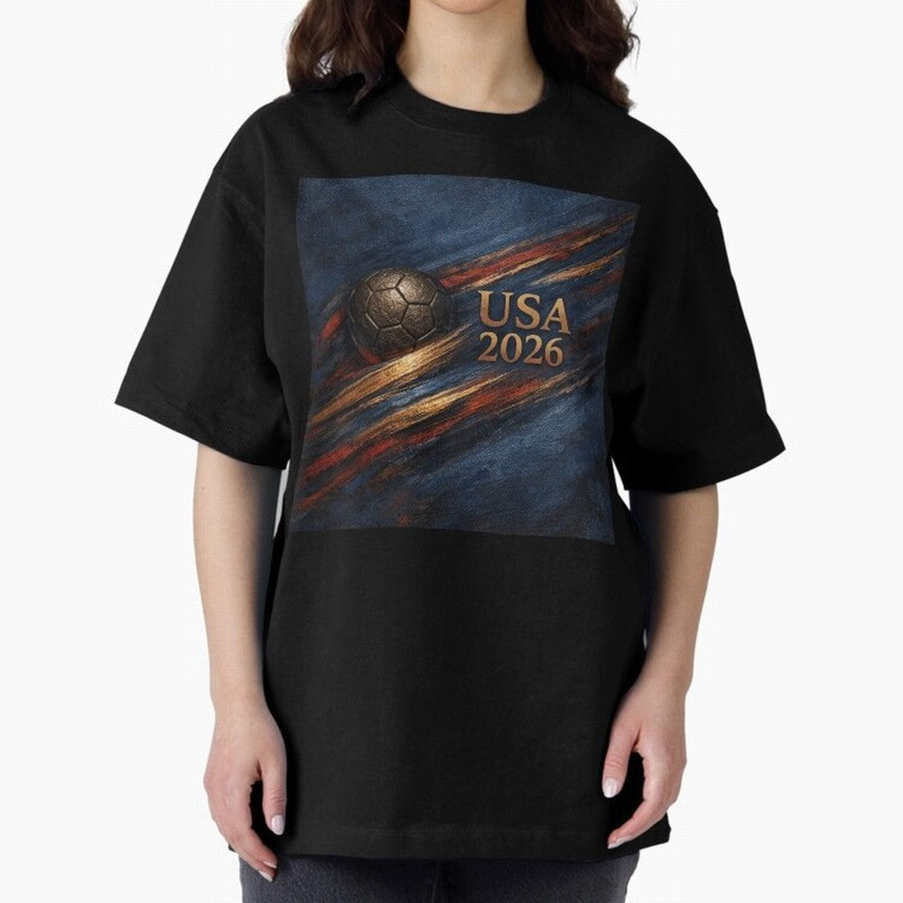Bronze Inspired USA 2026 Soccer Theme Classic T-Shirt Celebrate Golden Goal Energy in Global Football Passion for FIFA World Cup 2026 USA Canada Mexico, Connected to Cristiano Ronaldo, Haaland and CR7, Brazil, Classic Soccer Heritage, Championship