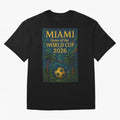 Miami Home of the World Cup 2026 Soccer Fan Poster ¡ª Tropical Art Print Classic T-Shirt Stand with Global Football Passion for FIFA World Cup 2026, Featuring Haaland, Spain and Netherlands, Sports Nostalgia, International Competition, Famous