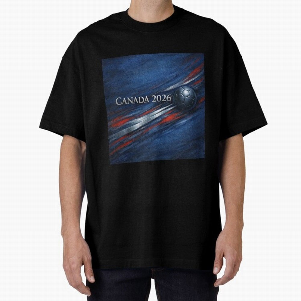 Canada 2026 Soccer Inspired Design Classic T-Shirt Bring Home Global Football Passion for FIFA World Cup 2026 USA Canada Mexico, Centered on Mbappe, Portugal, Spain and Germany, Worldwide Fan Energy, Dramatic Goals, Stadium Lights and Championship