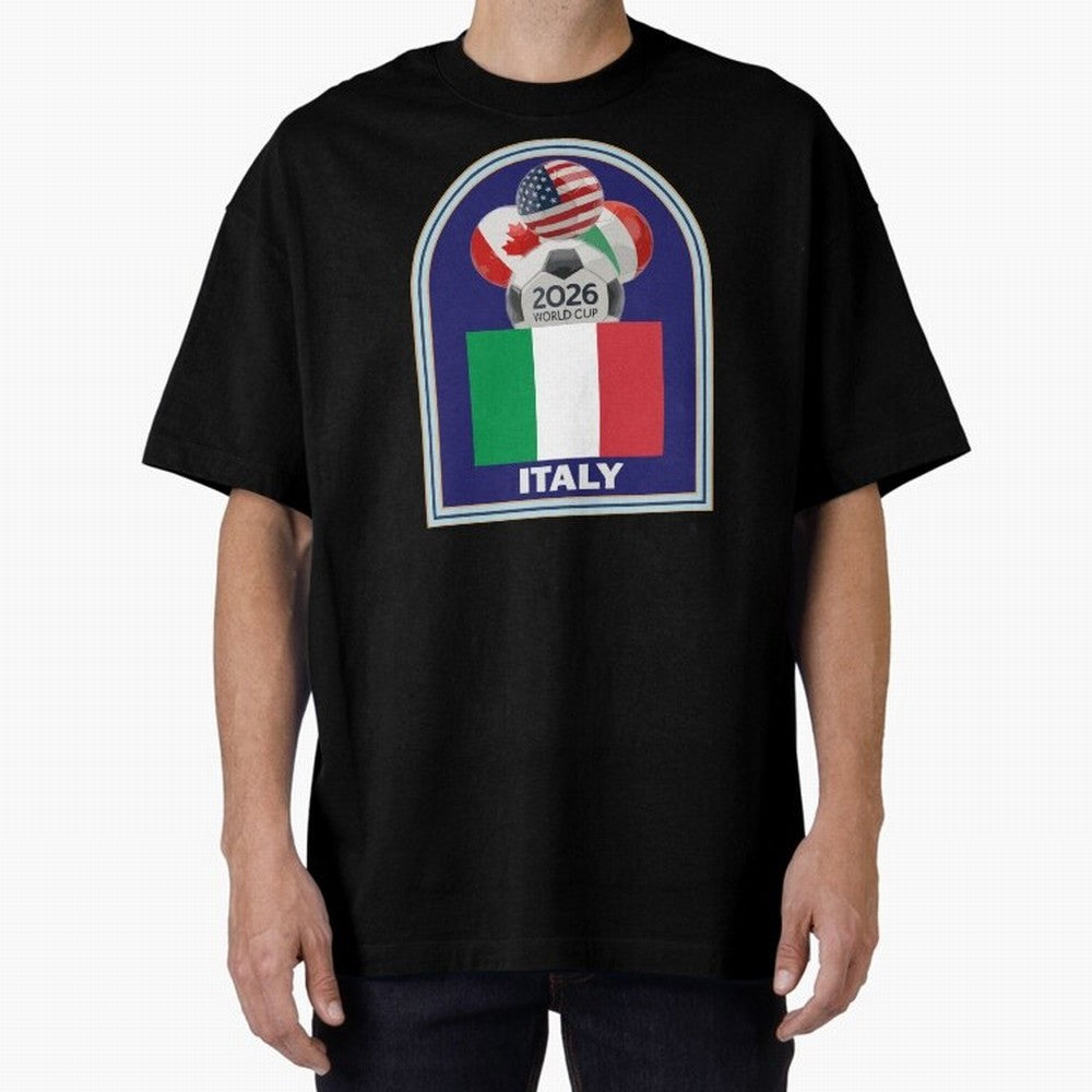 Italy 2026 Soccer T-shirt Classic T-Shirt Join FIFA World Cup 2026 Made for Haaland, England Energy, Football Festival Excitement, Trophy Ambitions, Country Rivalries and Star Player Buzz; Perfect for People Who Love Argentina, Brazil, France,