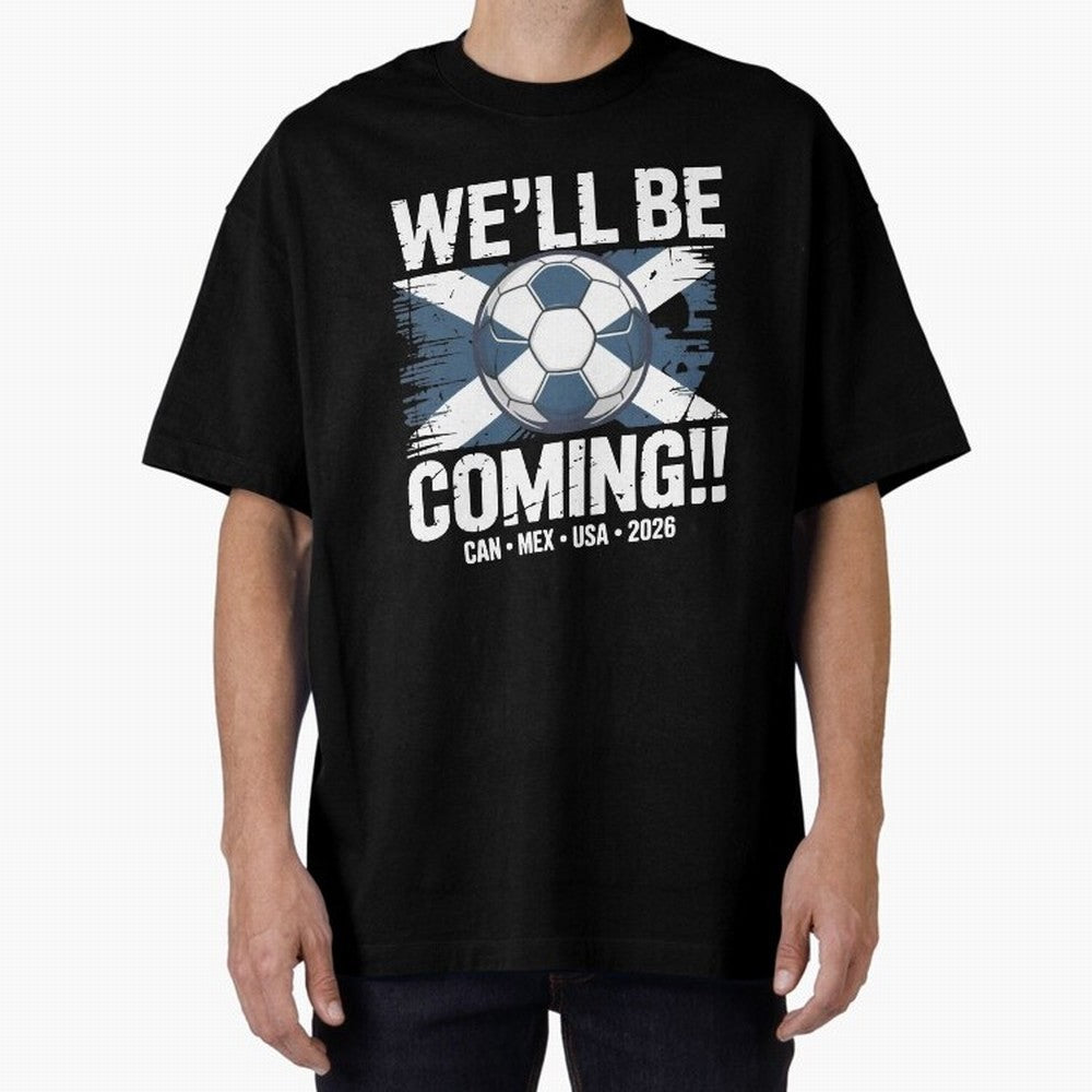 Scotland 2026 Football Qualification National Pride Classic T-Shirt Unlock Global Football Passion for FIFA World Cup 2026 USA Canada Mexico, Driven by Cristiano Ronaldo, Portugal, Spain and Germany, Football Festival Excitement, Trophy Ambitions,