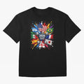 2026 Soccer World Championship Global Flags Paint Splash Sports Fan Graphic Classic T-Shirt Show Match Day Excitement for FIFA World Cup 2026 Group Stage Built around Messi, CR7 and Mbappe, Argentina Energy, Soccer Culture, Superstar Moments,