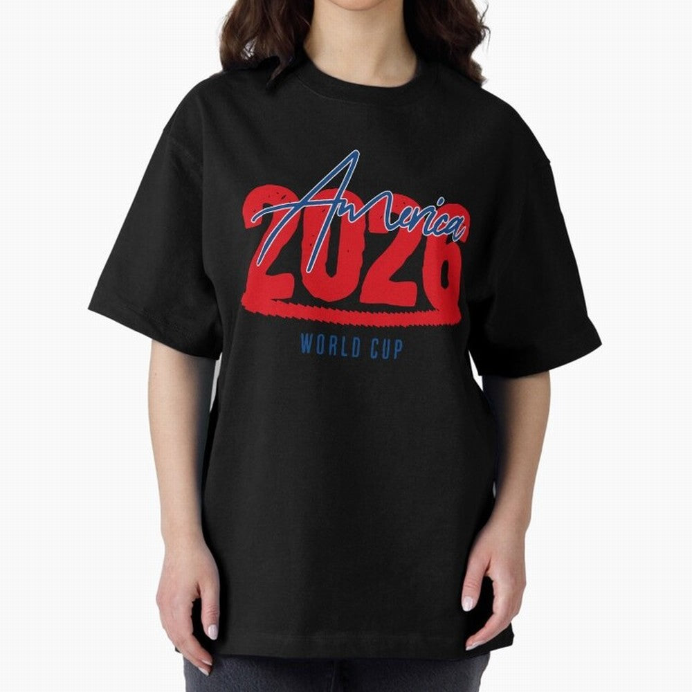 America 2026 Classic T-Shirt Bring World Football Passion into Match Day Hype around FIFA World Cup 2026 USA Canada Mexico, CR7, Spain, Vintage Soccer Flavor, Modern Football Stars, National Flags and Final Night Emotion; Made for Die Hard