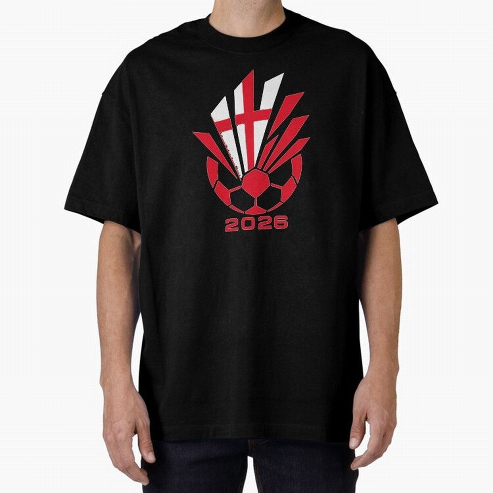 England Soccer 2026 Cross Burst Emblem Classic T-Shirt Live for the Drama of FIFA World Cup 2026 Spirit, Celebrating Brazil, CR7, Fan Favorite Moments, National Team Passion, Big Match Drama and Soccer History; Perfect for Supporters Who Want Bold