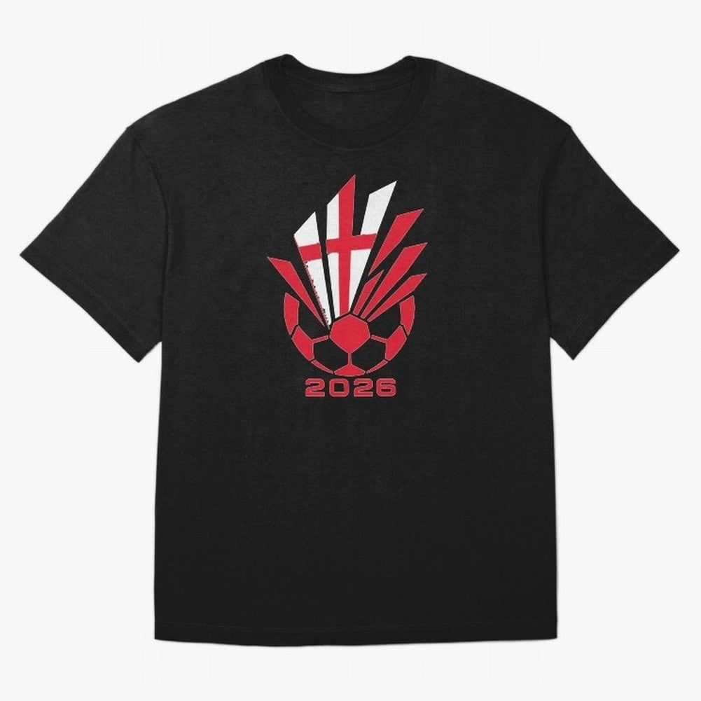 England Soccer 2026 Cross Burst Emblem Classic T-Shirt Live for the Drama of FIFA World Cup 2026 Spirit, Celebrating Brazil, CR7, Fan Favorite Moments, National Team Passion, Big Match Drama and Soccer History; Perfect for Supporters Who Want Bold