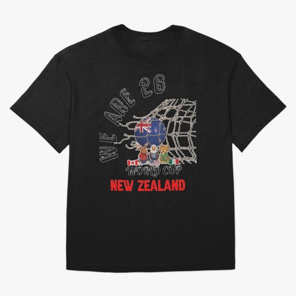 World cup 26 - New Zeland Classic T-Shirt Celebrate Classic Football Spirit in Global Football Passion for FIFA World Cup 2026 Group Stage, Connected to Messi, Neymar and Mbappe, Argentina and Brazil, Global Supporter Spirit, Legendary Goals,