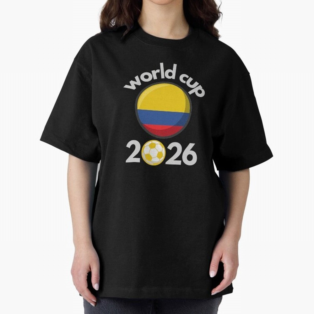Columbia Flag World Cup 2026 Soccer Design ¨C Columbian Football Futbol Classic T-Shirt Show Fan Pride Across the FIFA World Cup 2026 Journey through Cristiano Ronaldo, Haaland and CR7 Highlights, Portugal, Spain and Germany Pride, Tournament Hype,