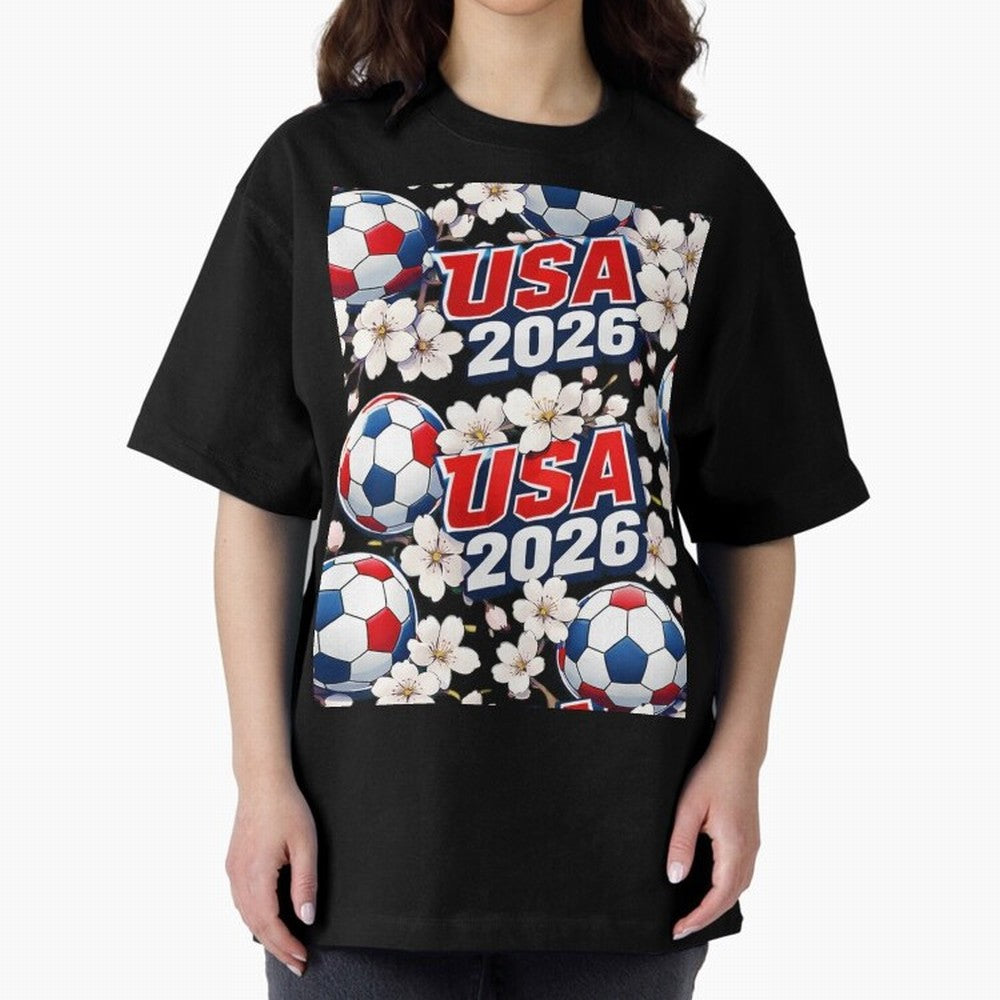 USA 2026 Soccer World Cup Pattern - Artistic Picasso Style Football Classic T-Shirt Bring International Match Energy to FIFA World Cup 2026 Group Stage Driven by Mbappe, Argentina Energy, Football Passion, Legendary Performances, Festival Vibes and