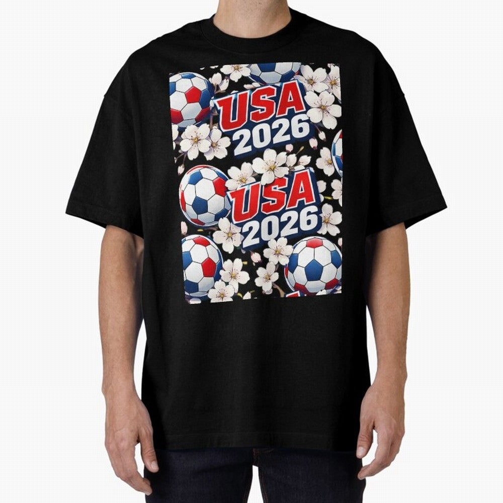 USA 2026 Soccer World Cup Pattern - Artistic Picasso Style Football Classic T-Shirt Bring International Match Energy to FIFA World Cup 2026 Group Stage Driven by Mbappe, Argentina Energy, Football Passion, Legendary Performances, Festival Vibes and