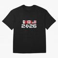 Glitched United 2026 Cup - North America Emblem Part 2 T-Shirt_82924673 Classic T-Shirt Elevate FIFA World Cup 2026 USA Canada Mexico Spirit, Highlighting Brazil, Portugal and Argentina, Cristiano Ronaldo, Supporter Pride, Iconic Celebrations,
