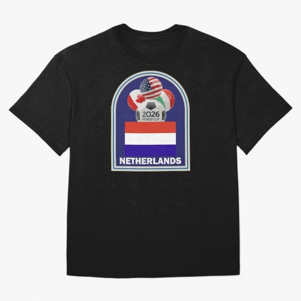 Netherlands 2026 Soccer T-shirt Classic T-Shirt Honor Champions and Dreams in FIFA World Cup 2026 Group Stage for Fans of Messi, Neymar and Mbappe and England, Bringing Classic Soccer Heritage, Championship Pressure, Fan Loyalty and International