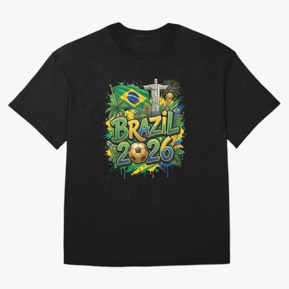 Brazil World Cup 2026 Football Legacy Classic T-Shirt Show Match Day Excitement for FIFA World Cup 2026 Group Stage Spirit, Made for France and Portugal, Messi, Stadium Chants, National Pride, Trophy Dreams and Unforgettable Football Memories;