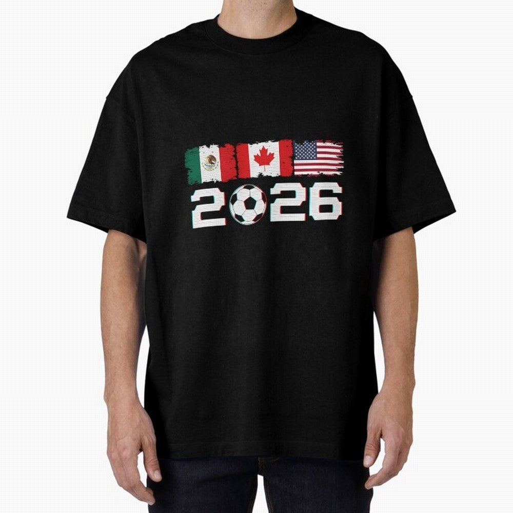 Glitched United 2026 Cup North America Emblem Part Classic T-Shirt Refresh FIFA World Cup 2026 USA Canada Mexico Made for Neymar, Argentina, France and Brazil Energy, Classic Soccer Heritage, Championship Pressure, Fan Loyalty and International