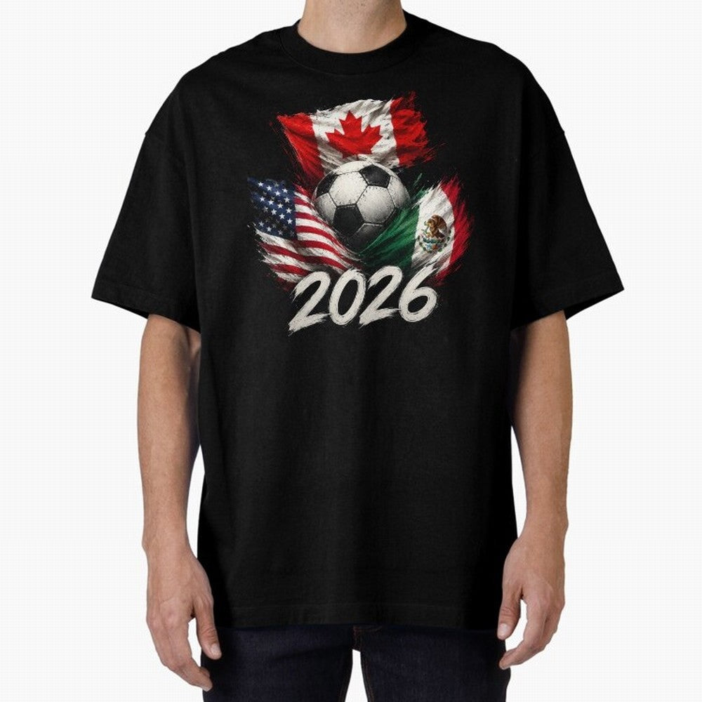 Soccer 2026 USA Canada Mexico ¨C World Football Flags Design Classic T-Shirt Celebrate Every Goal in FIFA World Cup 2026 USA Canada Mexico Spirit, Capturing Spain and Netherlands, Neymar, Game Day Rituals, Football Legends, Country Pride and the