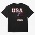 Vintage USA World Cup, Fifa World Cup 2026 Classic T-Shirt Celebrate Football Heritage in Global Football Passion for FIFA World Cup 2026 Group Stage, Centered on CR7 and Messi, Argentina, France and Brazil, Football History, Final Match Energy,