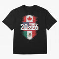 Glitched United 2026 - North America Emblem Classic T-Shirt Carry the Colors and Pride of FIFA World Cup 2026 Group Stage for Fans of CR7 and Messi and Germany, Bringing Worldwide Fan Energy, Dramatic Goals, Stadium Lights and Championship