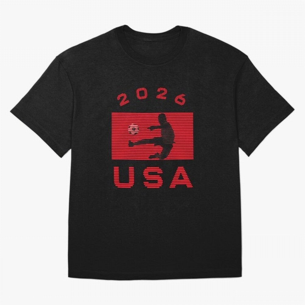 USA Soccer 2026 Player Silhouette Athletic Design Classic T-Shirt Celebrate Fan Favorites in FIFA World Cup 2026 Spirit, Made for Argentina, France and Brazil, Messi, Game Day Rituals, Football Legends, Country Pride and the Road to the Final;