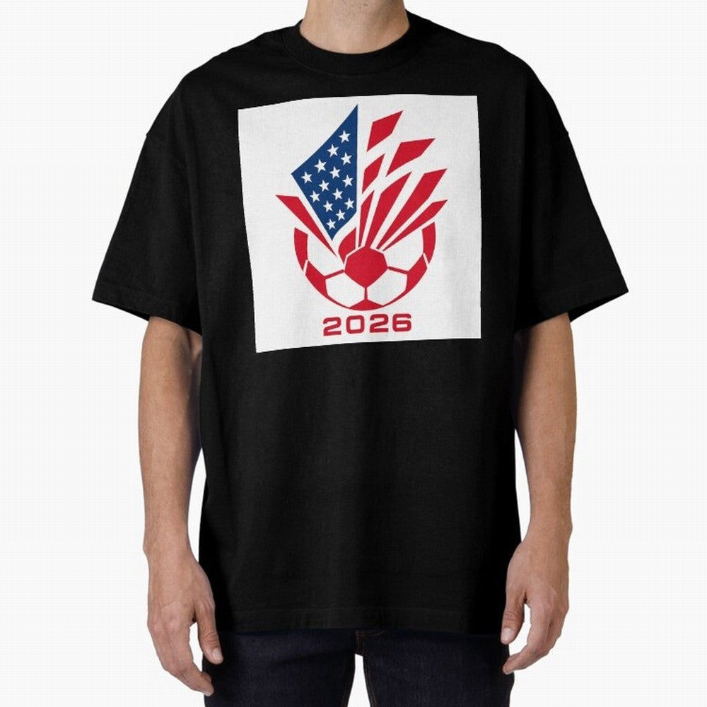 American Soccer 2026 Flag Burst Emblem Classic T-Shirt Bring Stadium Energy to Match Day Hype around FIFA World Cup 2026 USA Canada Mexico, Cristiano Ronaldo, Haaland and CR7, France and Portugal, Football Passion, Legendary Performances, Festival