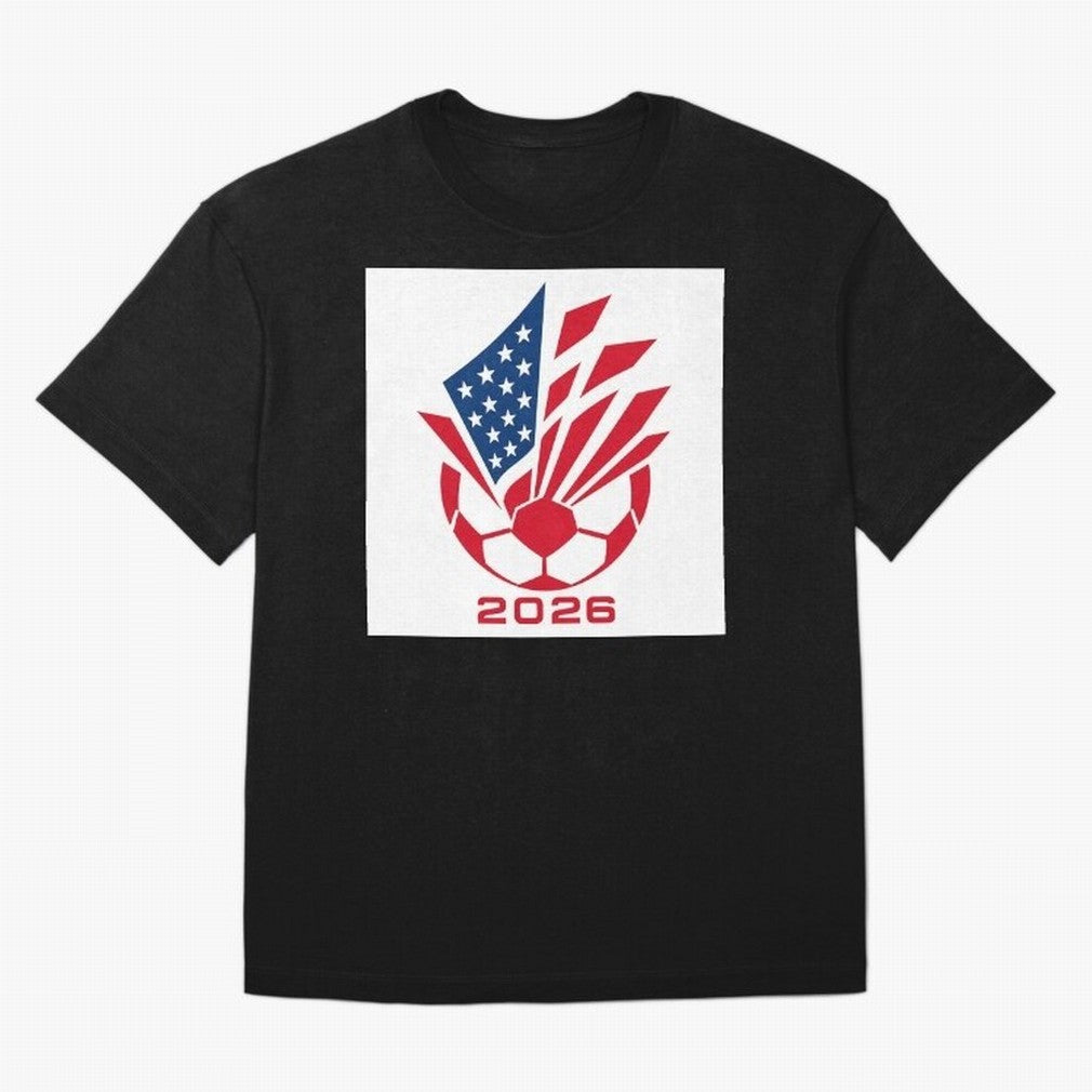 American Soccer 2026 Flag Burst Emblem Classic T-Shirt Bring Stadium Energy to Match Day Hype around FIFA World Cup 2026 USA Canada Mexico, Cristiano Ronaldo, Haaland and CR7, France and Portugal, Football Passion, Legendary Performances, Festival