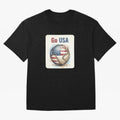 Go USA Soccer Ball Flag | American Football Fan Graphic Tee Classic T-Shirt Bring World Football Passion into Global Football Passion for FIFA World Cup 2026, Driven by Messi, CR7 and Mbappe, Portugal, Football Festival Excitement, Trophy