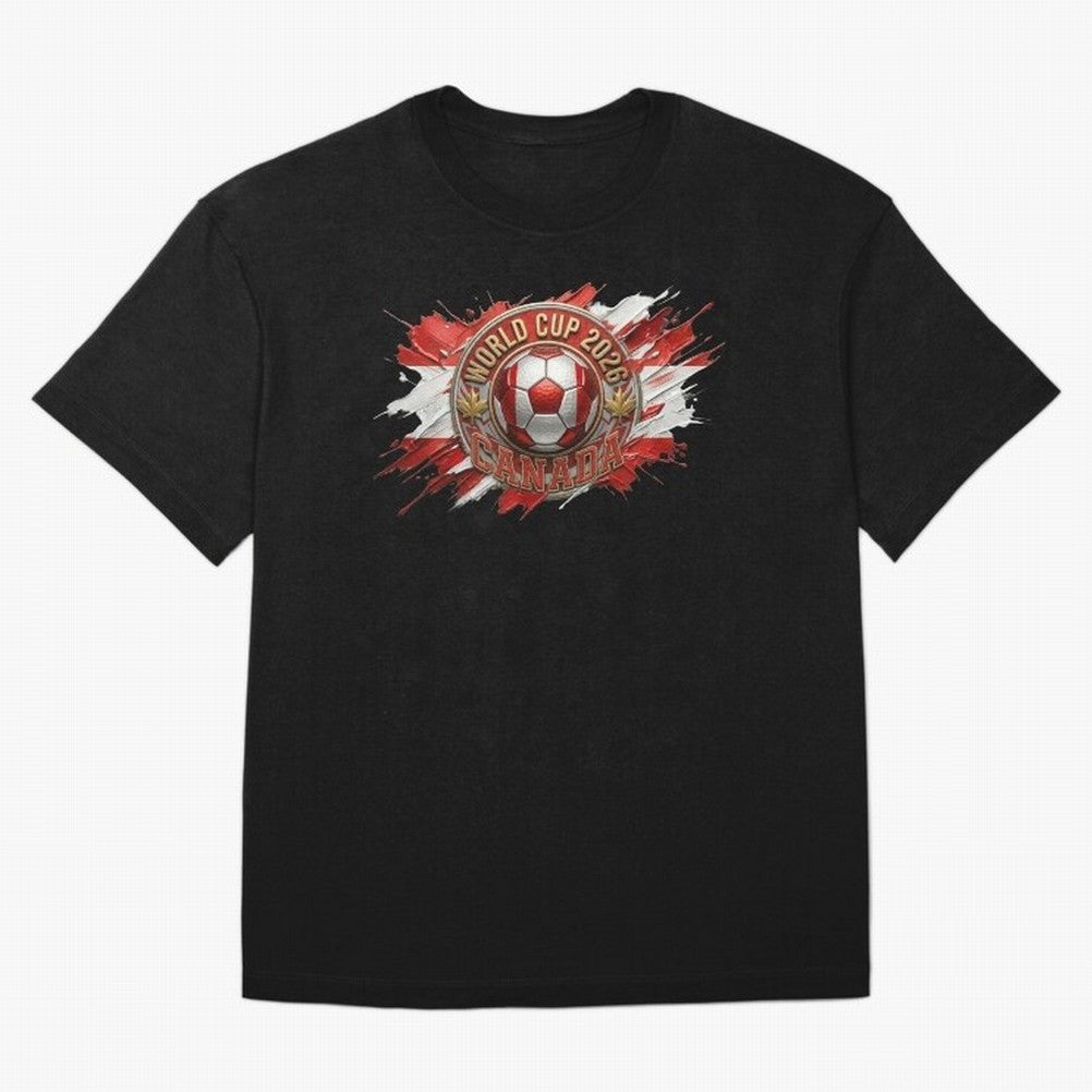 World Cup 2026 Canada Soccer Ball Paint Splash Classic T-Shirt Support Your Favorite Stars during FIFA World Cup 2026 USA Canada Mexico Built around Neymar, England and Germany Energy, Stadium Chants, National Pride, Trophy Dreams and Unforgettable