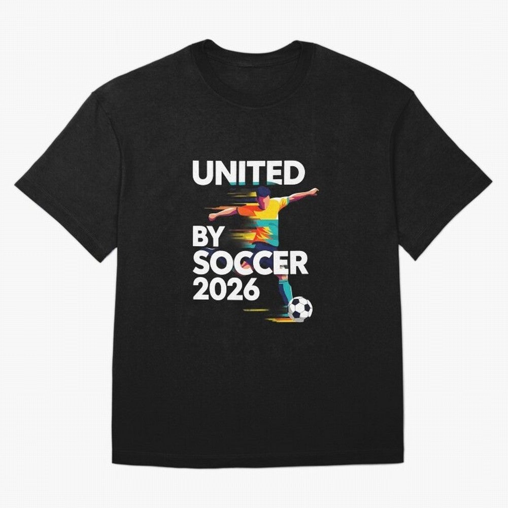 United by Soccer 2026 Football Fan Hoodie International Cup Style Graphic Classic T-Shirt Show Your Love for Global Football Passion for FIFA World Cup 2026, Built around CR7 and Messi, Portugal, Sports Nostalgia, International Competition, Famous