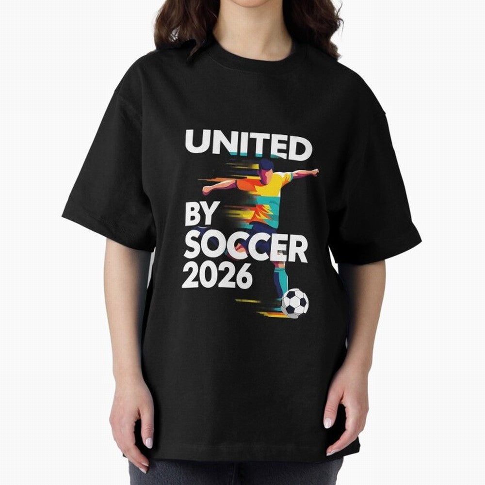 United by Soccer 2026 Football Fan Hoodie International Cup Style Graphic Classic T-Shirt Show Your Love for Global Football Passion for FIFA World Cup 2026, Built around CR7 and Messi, Portugal, Sports Nostalgia, International Competition, Famous