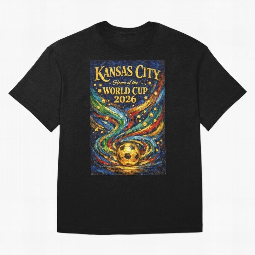 Kansas City Home of the World Cup 2026 Soccer Fan ¡ª Moody Jewel Art Print Classic T-Shirt Bring Global Tournament Vibes to FIFA World Cup 2026 USA Canada Mexico Filled with Messi, Neymar and Mbappe, Spain Energy, Vintage Soccer Flavor, Modern