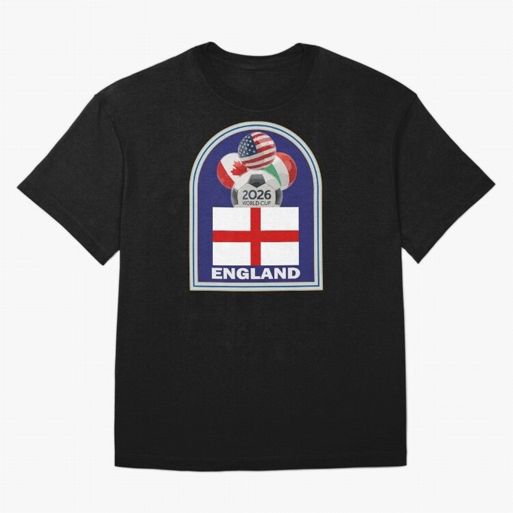 England 2026 Soccer T-shirt Classic T-Shirt Live the Energy of FIFA World Cup 2026 Group Stage Built around Mbappe and Neymar, France and Portugal Energy, Match Day Excitement, Supporter Culture, Golden Goals and Global Football Passion; Ideal for