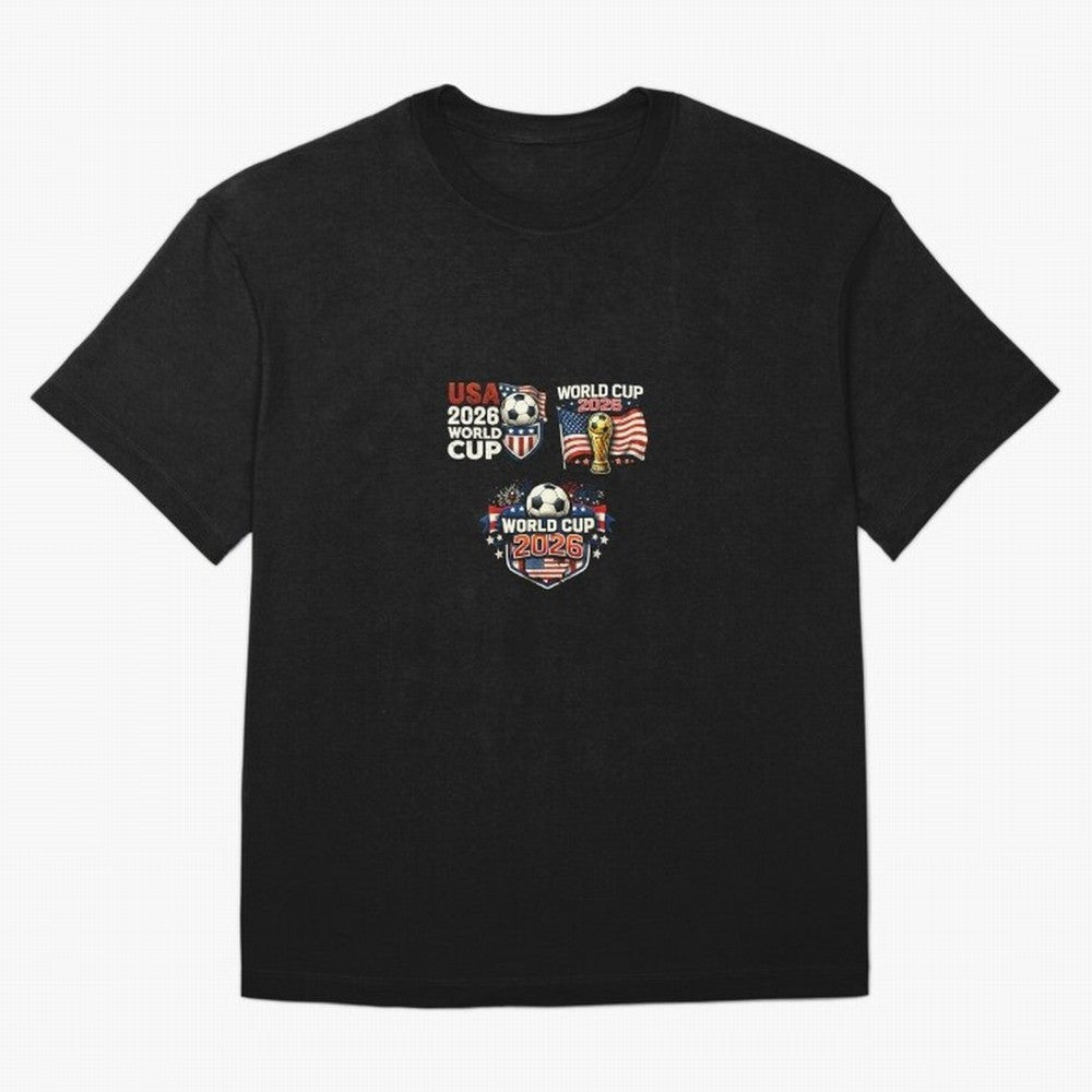 World Cup 2026 USA T-Shirt ¨C Soccer Football Fan Design | America Host Edition Classic T-Shirt Celebrate Fan Culture around the FIFA World Cup 2026 Journey through Neymar, Haaland and Cristiano Ronaldo Highlights, Portugal, Spain and Germany