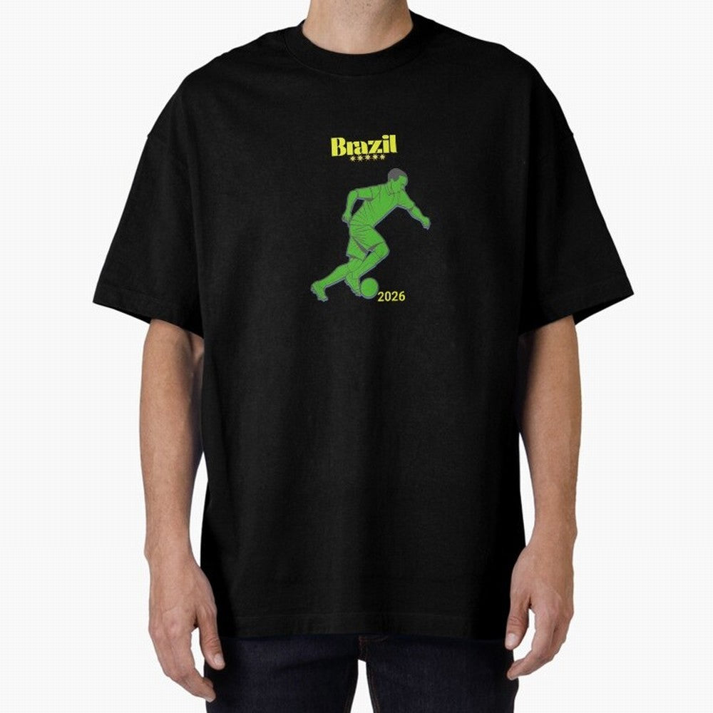 Brazil Soccer Classic T-Shirt Stand Proud for FIFA World Cup 2026 Inspired by Cristiano Ronaldo, Argentina, France and Brazil Energy, Goal Celebration Energy, Supporter Heritage, Football Icons and Worldwide Tournament Joy; Perfect for Supporters