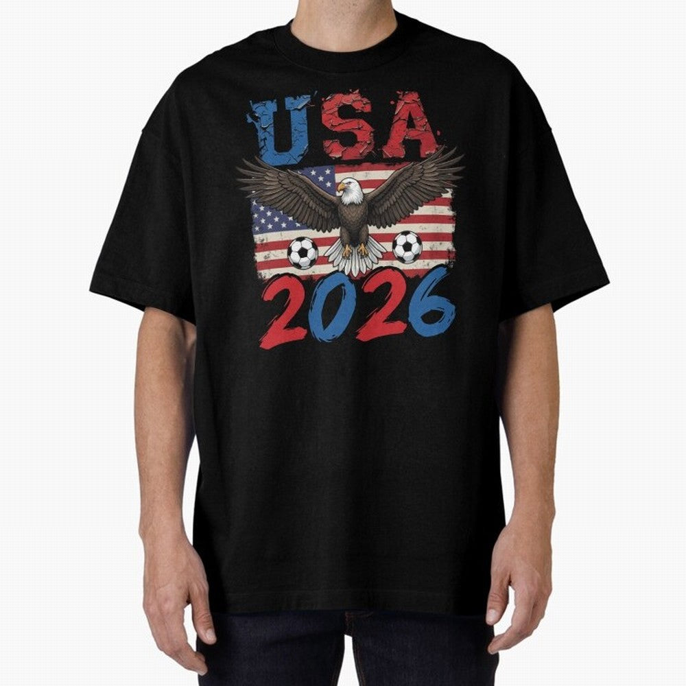 USA world cup 2026 soccer fan Classic T-Shirt Support FIFA World Cup 2026 Celebrating CR7 and Messi, Brazil, Portugal and Argentina Energy, Worldwide Fan Energy, Dramatic Goals, Stadium Lights and Championship Celebrations; Ideal for Passionate