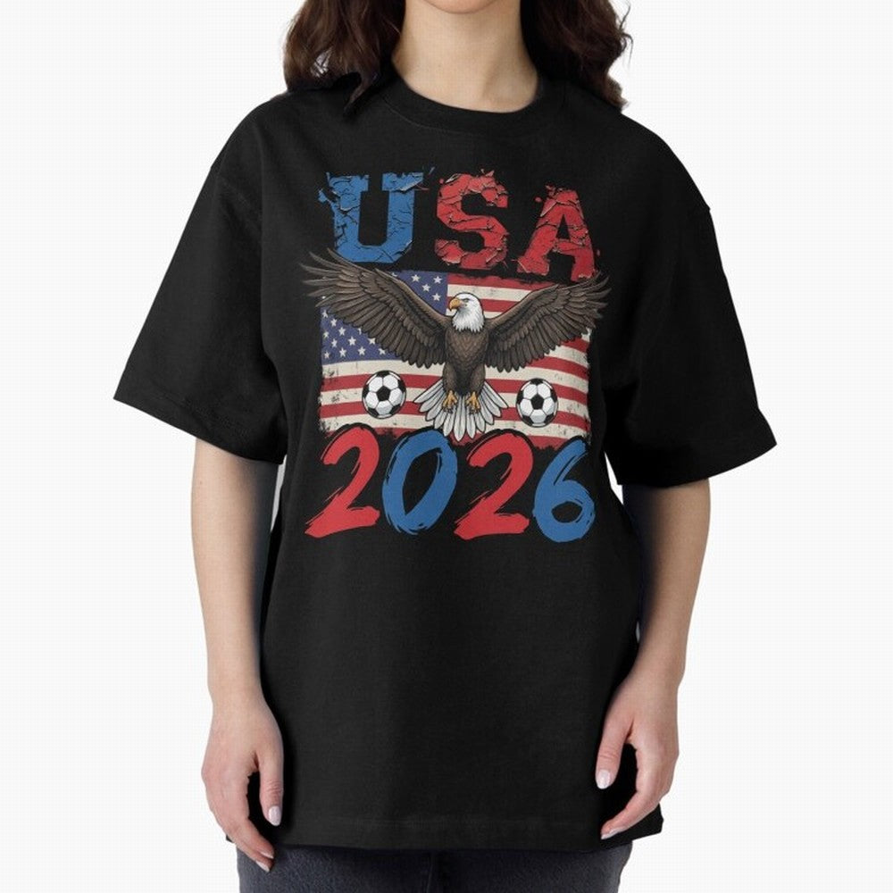 USA world cup 2026 soccer fan Classic T-Shirt Support FIFA World Cup 2026 Celebrating CR7 and Messi, Brazil, Portugal and Argentina Energy, Worldwide Fan Energy, Dramatic Goals, Stadium Lights and Championship Celebrations; Ideal for Passionate