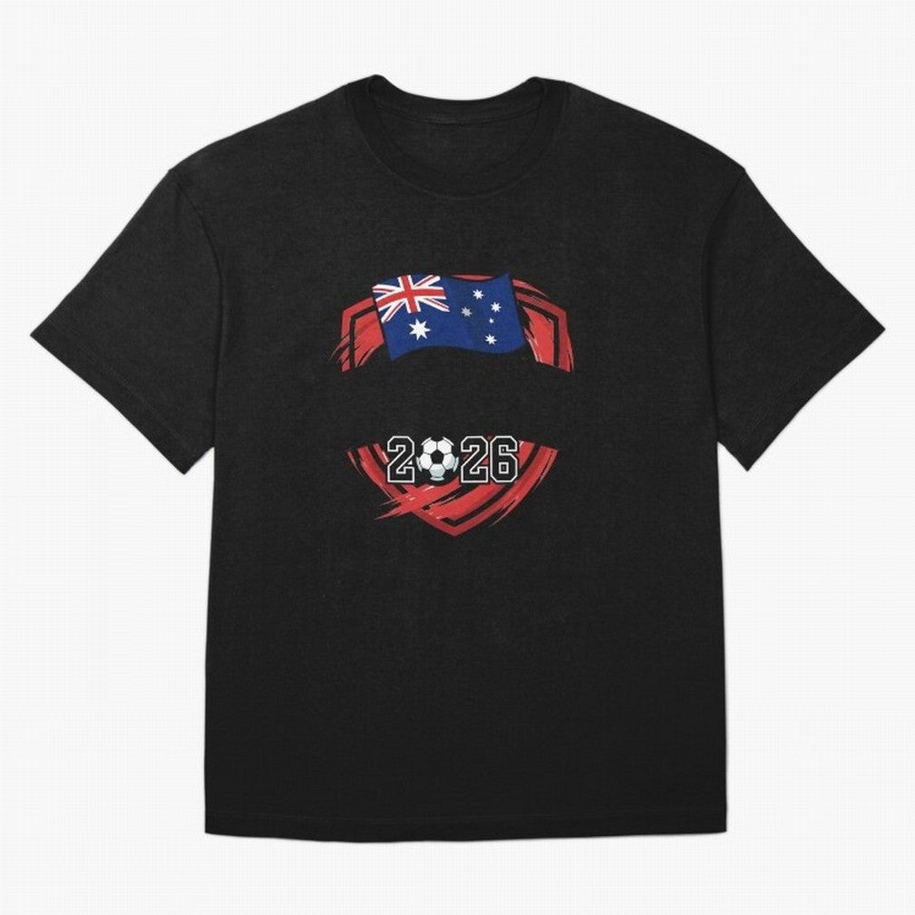 AUSTRALIA World Cup 2026 Poster ¨C AUSTRALIA Football Classic T-Shirt Celebrate the Next Chapter of FIFA World Cup 2026 Spirit, Made for Brazil, Portugal and Argentina, Messi, Neymar and Mbappe, Football Passion, Legendary Performances, Festival