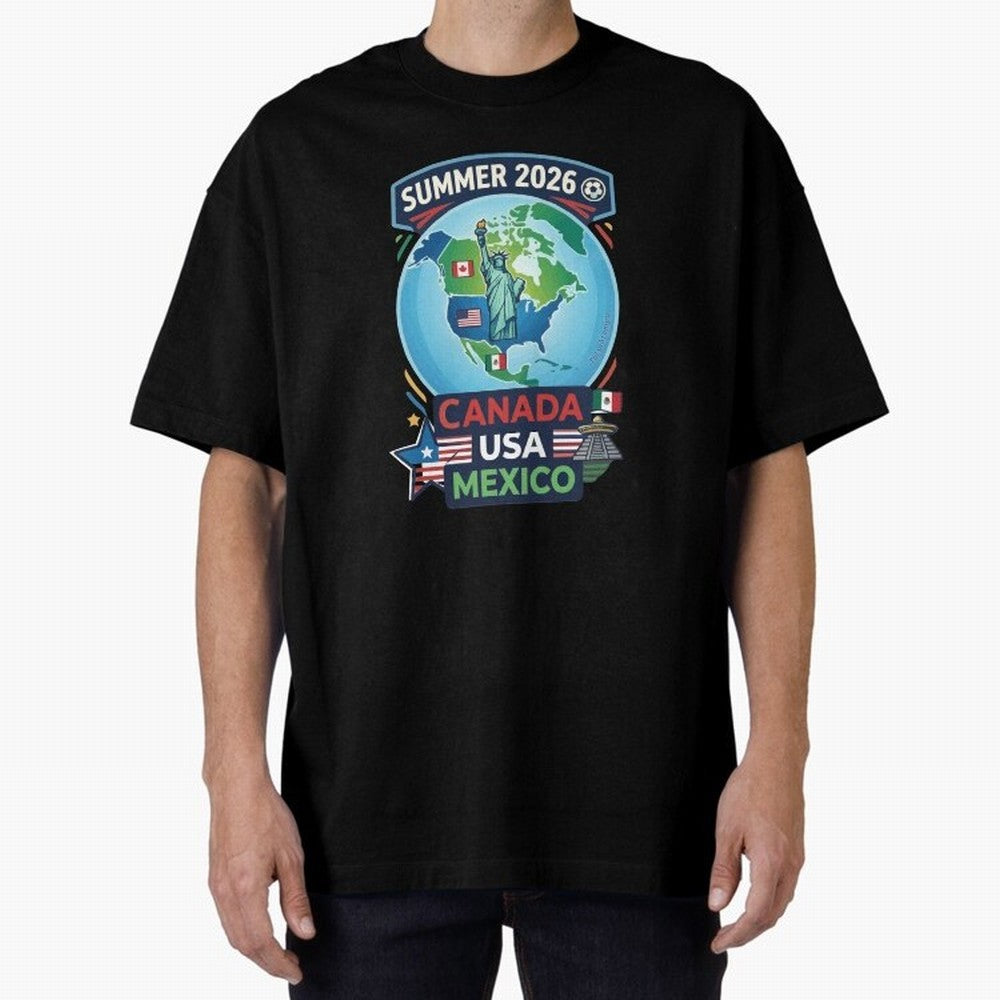 SUMMER 2026 SOCCER Classic T-Shirt Relive Match Day Hype around FIFA World Cup 2026 USA Canada Mexico, Mbappe, Brazil, Stadium Chants, National Pride, Trophy Dreams and Unforgettable Football Memories; Created for Match Day Parties, Soccer Gifts,