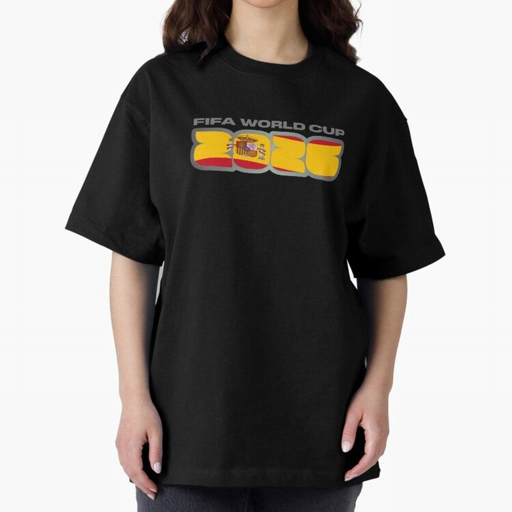 Spain 2026 La Furia Roja Football Fan Classic T-Shirt Show Love for Legendary Goals in FIFA World Cup 2026 USA Canada Mexico for Fans of Haaland and Mbappe and Portugal, Spain and Germany, Bringing Sports Nostalgia, International Competition,