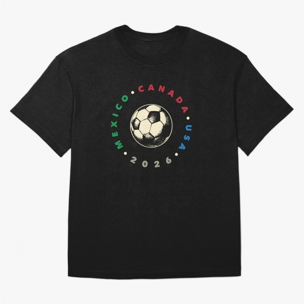 World Cup 2026 T-Shirt_36679031 Classic T-Shirt Show Up for the Glory of FIFA World Cup 2026 Group Stage Highlighting CR7 and Messi, Argentina and Brazil Energy, Match Day Excitement, Supporter Culture, Golden Goals and Global Football Passion;